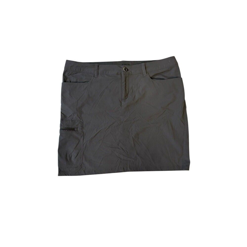 Patagonia Quandary Skirt Women 8 Grey Good Hiking Outdoor Cargo Mini